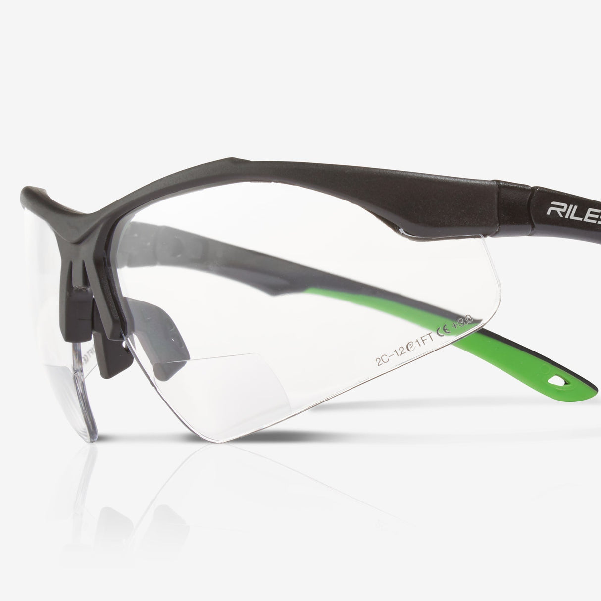 RILEY Ready Reader Sports Style Reading Safety Glasses with +3.00 Lens