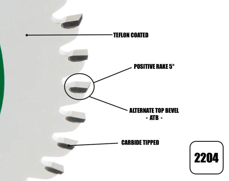 160mm x 20mm x 2.2mm 48 Tooth Track/Circular Saw Blade - 2204