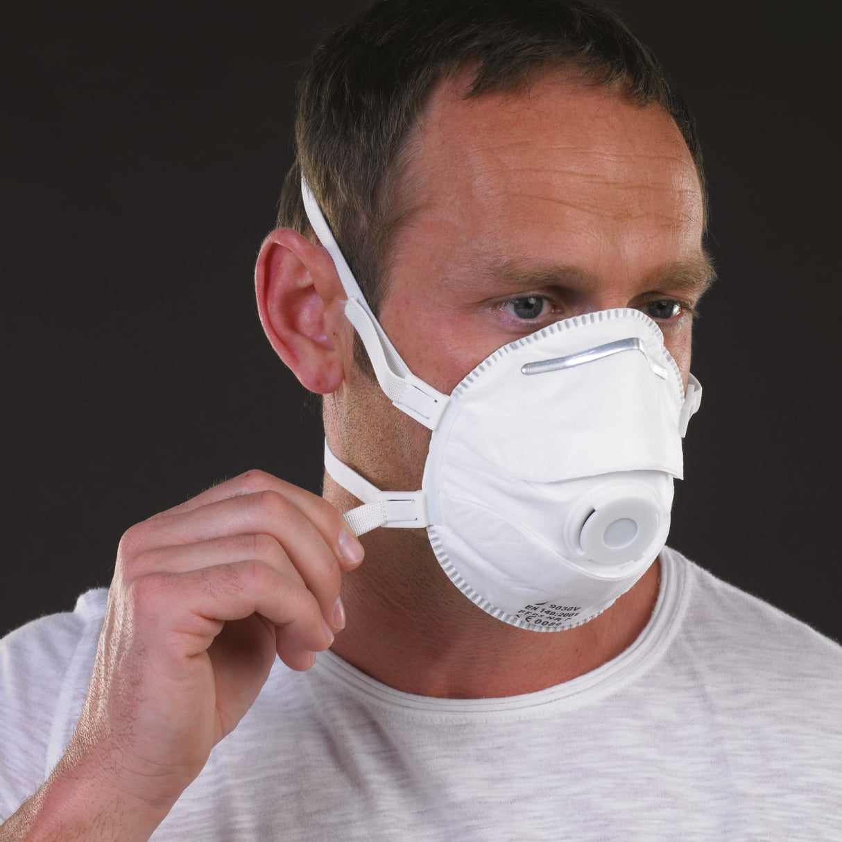 SKYTEC 9030V FFP3 Valved Disposable Cup Shape Respirator Face Dust Mask (BOX of 5)