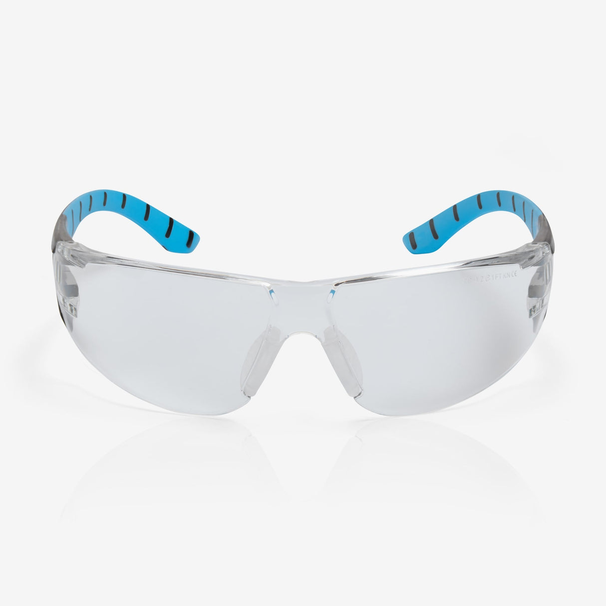 RILEY Stream Blue Frameless Metal-Free Safety Glasses with Clear Lens