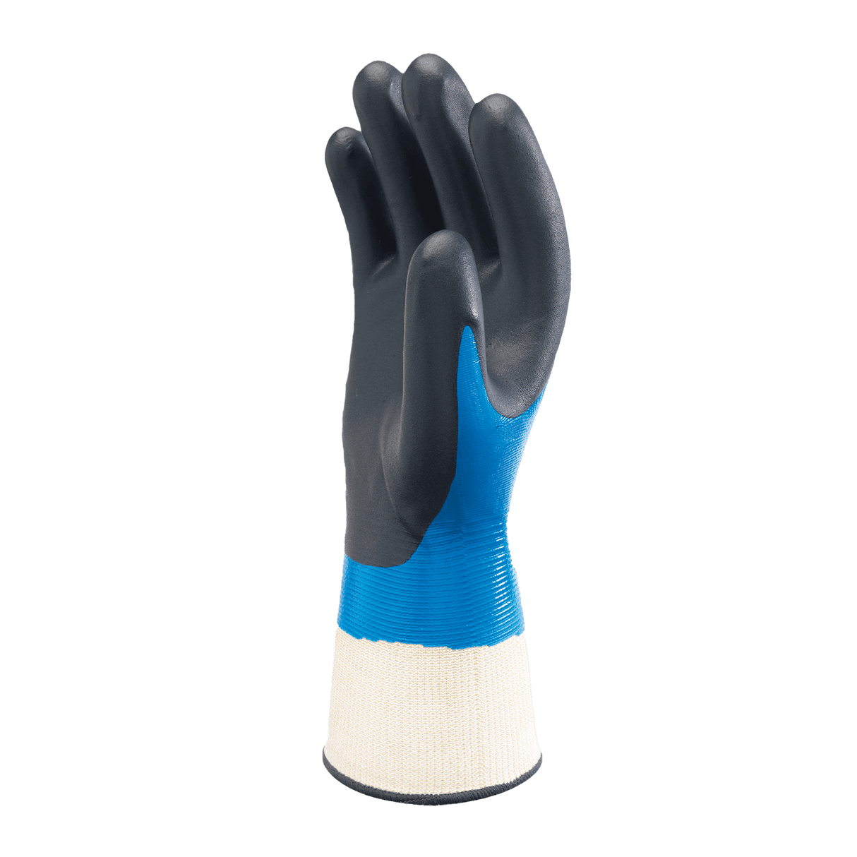SHOWA 377 Waterproof Impermeable Fully Coated Work Gloves with Nitrile Grip