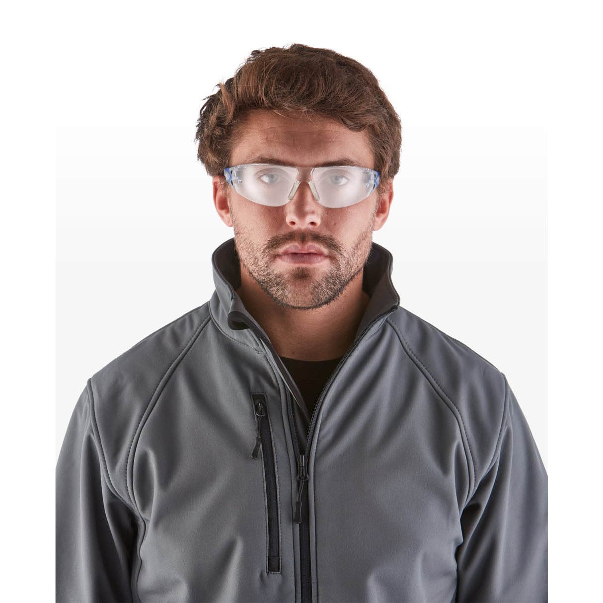 Riley Stream Evo Eco Safety Glasses – Clear Lens, Anti-Fog, Wrap-Around, Metal-Free