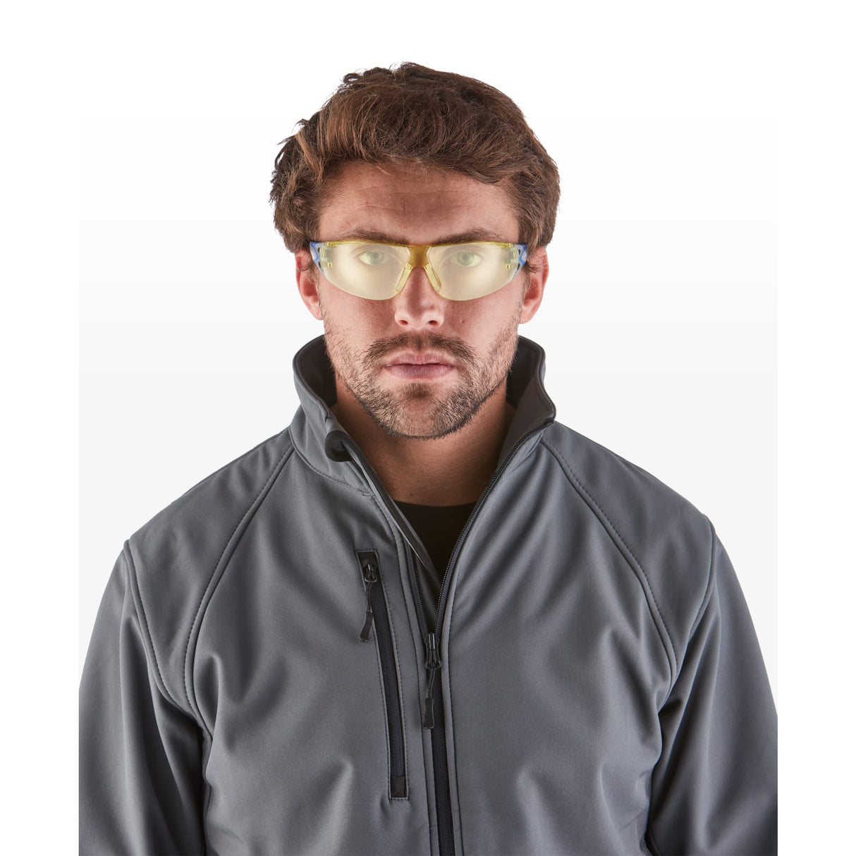 Riley Stream™ Evo – Anti-Fog Blue-Light-Blocking Safety Glasses (Yellow Lens)