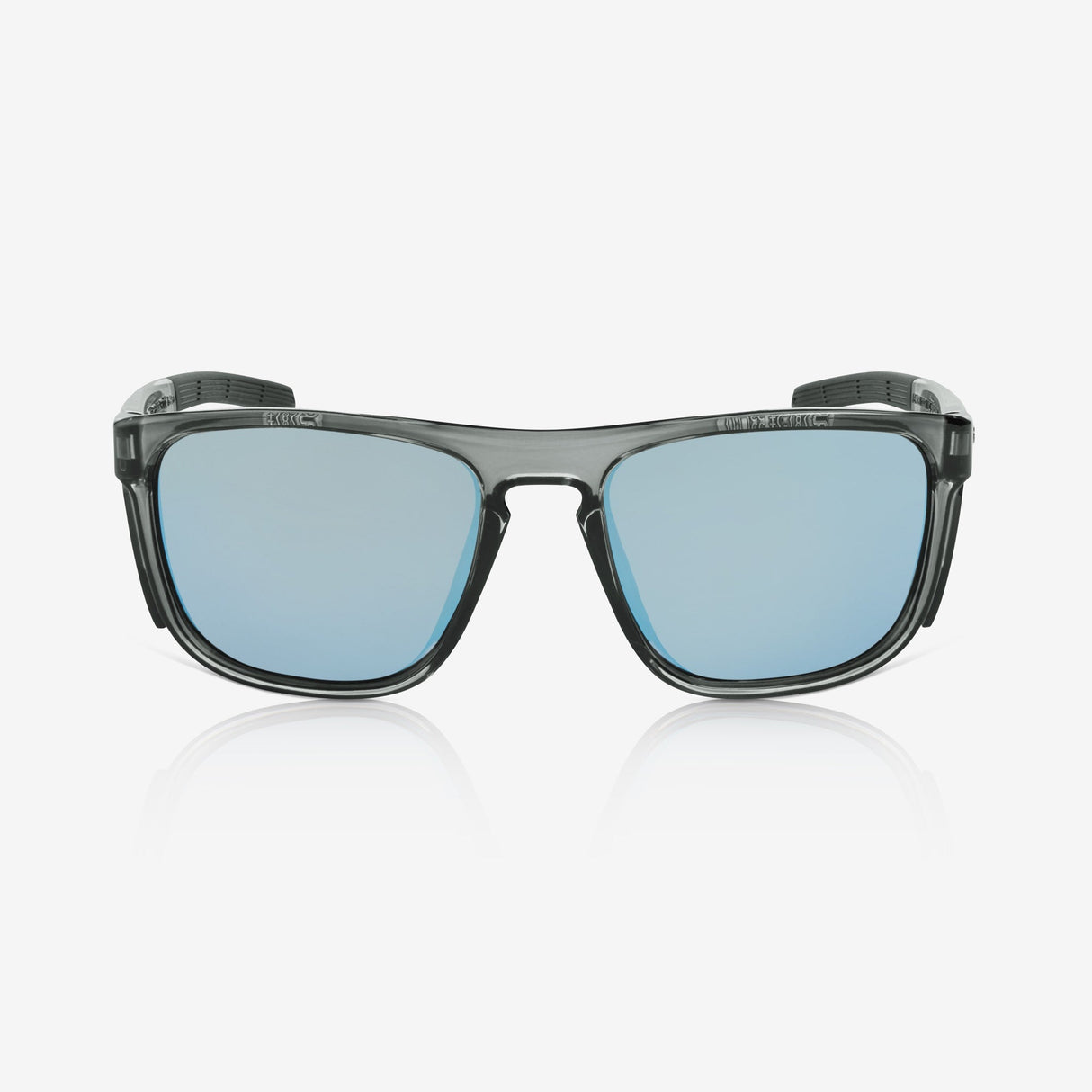 Riley Navigator X Safety Sunglasses – Blue Mirror Revo, Smoked Frame, Anti-Fog/Anti-Scratch