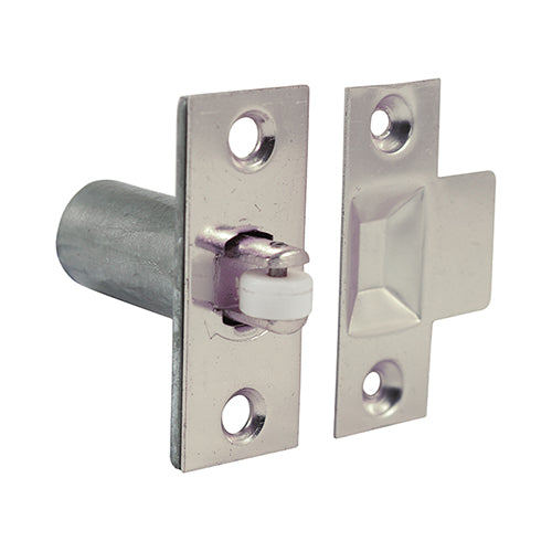 Adjustable Roller Catch – Nickel - 39mm