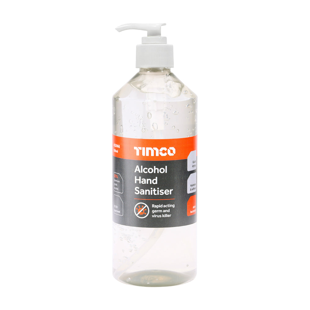 Alcohol Hand Sanitiser – 500ml Pump Bottle