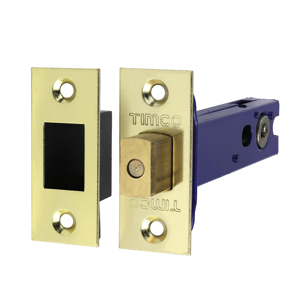 Architectural Tubular Deadbolt – Electro Brass & Satin Nickel (103.5mm Case / 82.5mm Backset)