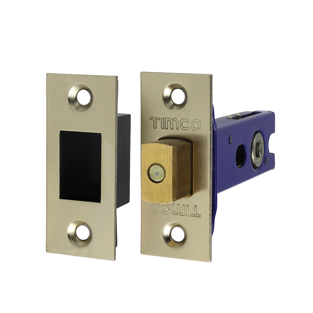Architectural Tubular Deadbolt – Electro Brass & Satin Nickel (76mm Case / 57mm Backset)