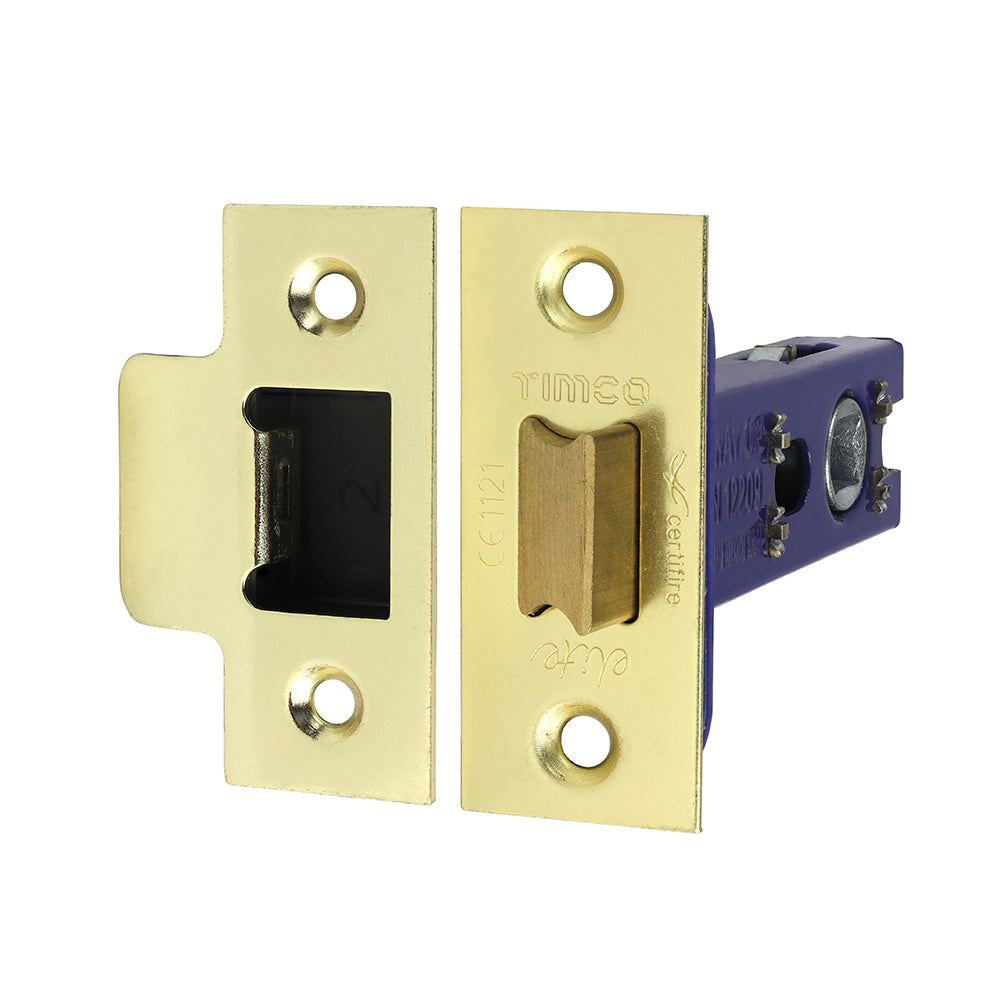 Architectural Tubular Latch – Electro Brass / Satin Nickel (78mm Case / 57mm Backset)