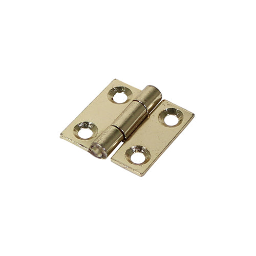 Butt Hinge - Fixed Pin - Electro Brass - For Cabinets & Doors