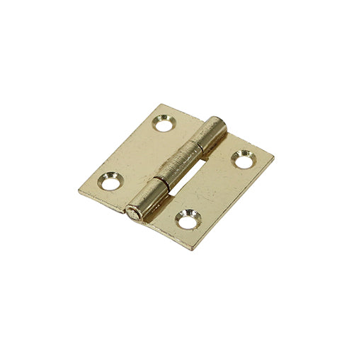 Butt Hinge - Fixed Pin - Electro Brass - For Cabinets & Doors