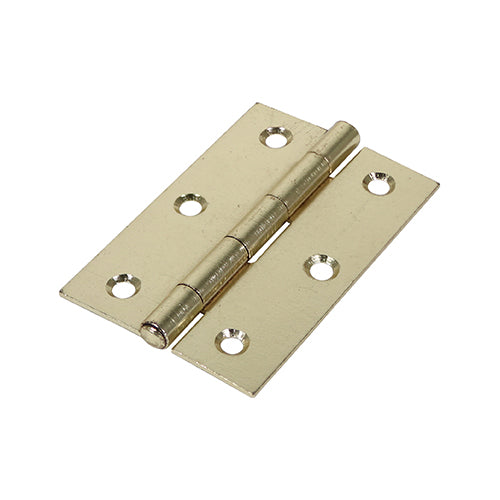 Butt Hinge - Fixed Pin - Electro Brass - For Cabinets & Doors