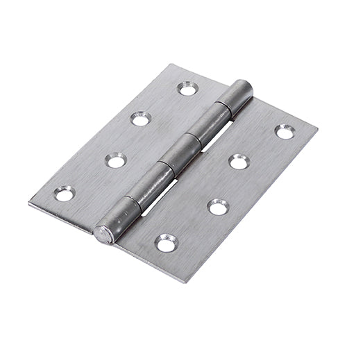 Butt Hinge - Fixed Pin - Satin Chrome - For Doors
