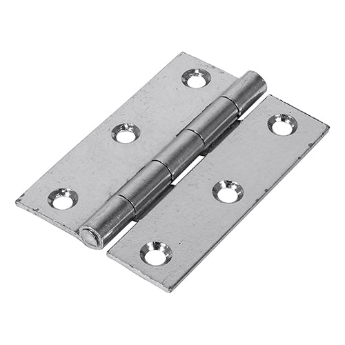 Butt Hinge - Fixed Pin - Zinc - For Cabinets & Doors
