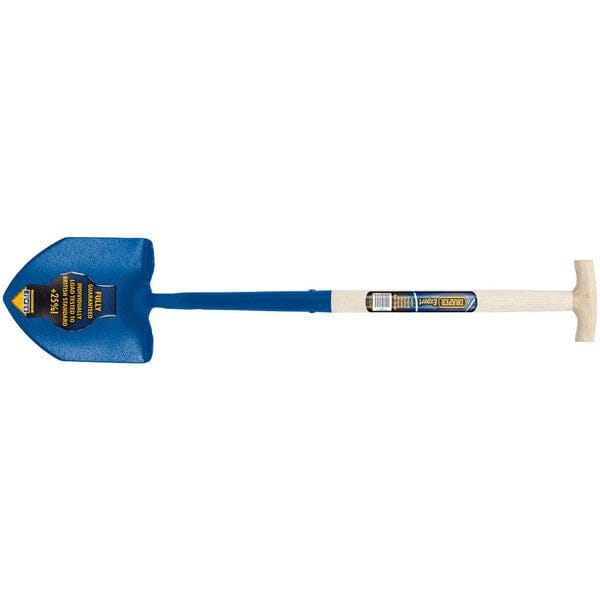 Draper Solid Forged Round Mouth Shovel - T Handle with Ash Shaft