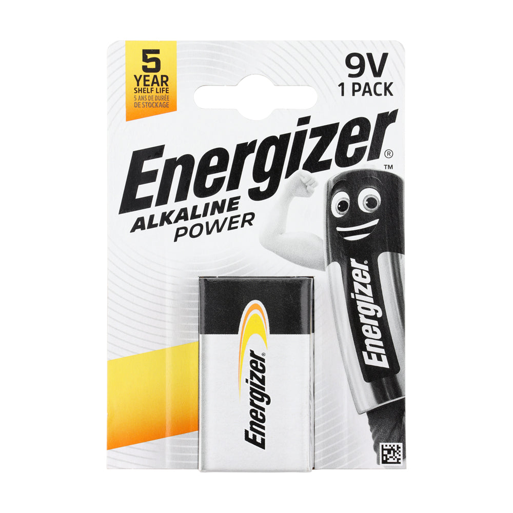 Energizer Alkaline Power 9V Battery – 1 Pack