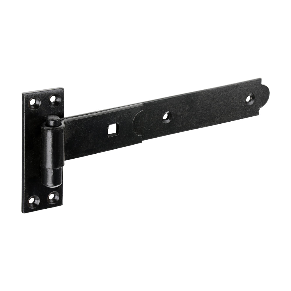 Straight Band & Hook on Plates Hinges – Epoxy Black – Pair