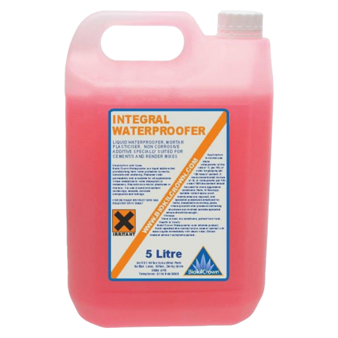 Biokil Crown Integral Waterproofer - Concentrated Liquid Waterproofing & Plasticising Admixture