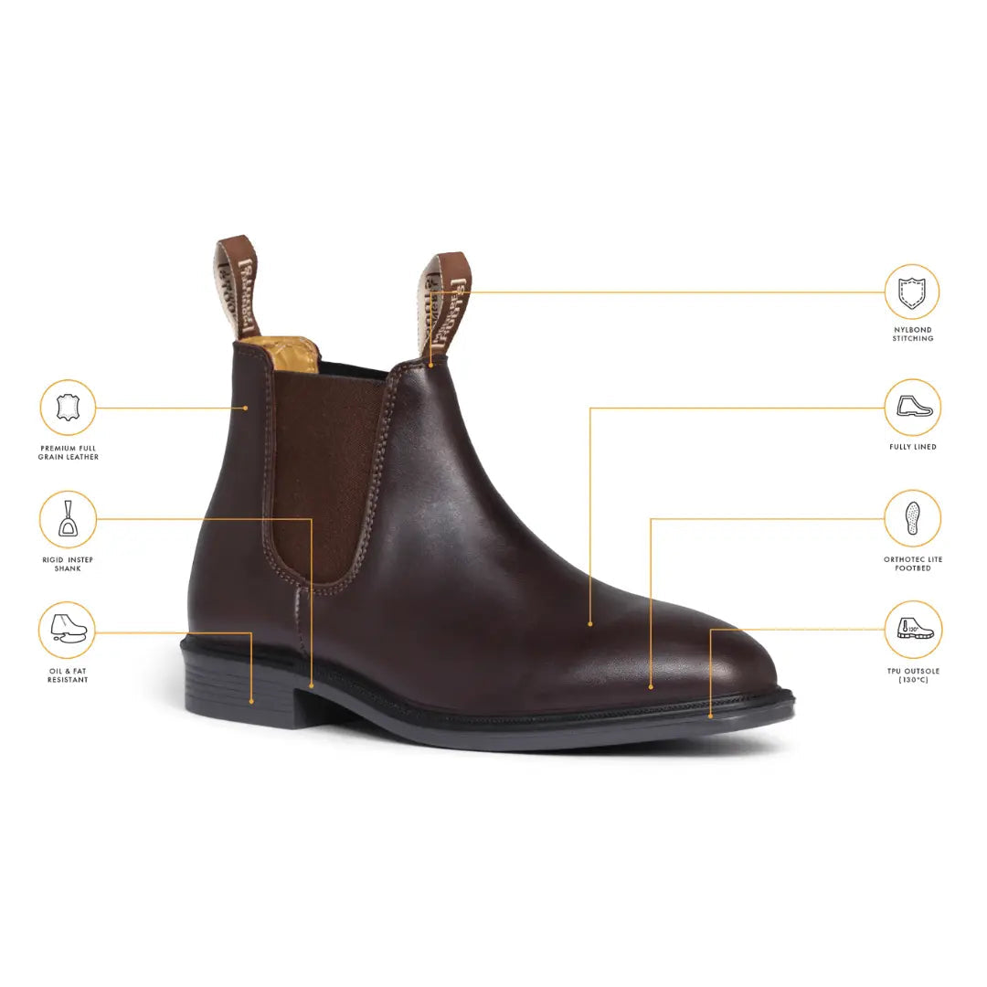 Mongrel Premium Leather Riding Boots - Brown