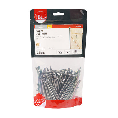 Oval Nails – Bright – 1kg Bags