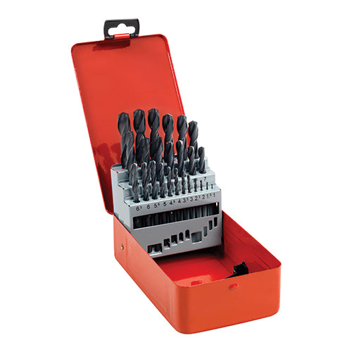 Professional HSS Roll Forged Jobber Drill Set – 25 Piece