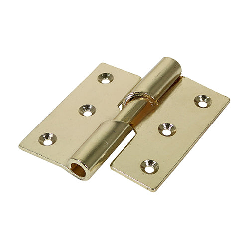 Rising Butt Hinge - Self Closing Door Hinge - Electro Brass