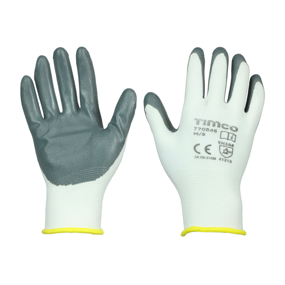 Secure Grip Gloves – Smooth Nitrile Foam Coated – Polyester