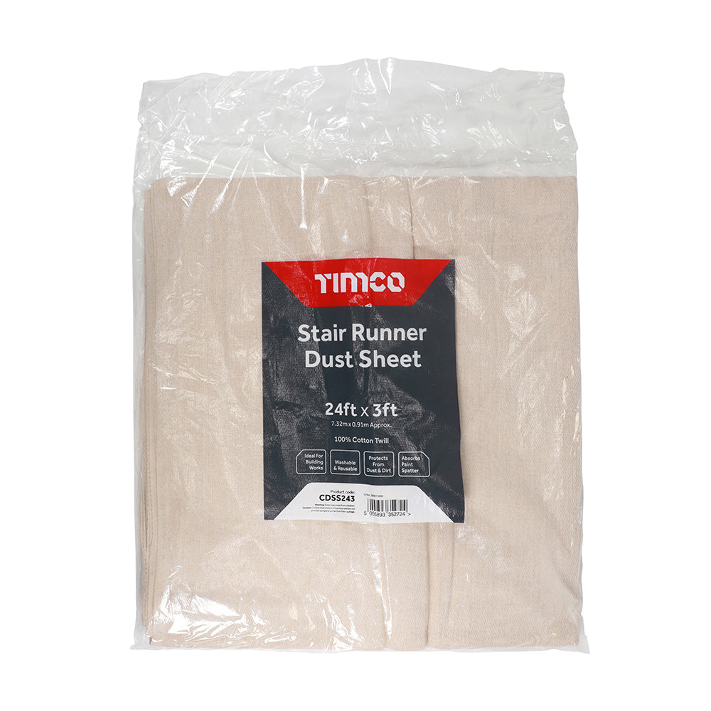 Stair Runner Dust Sheet - 24ft x 3ft