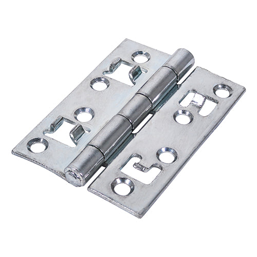 Strong Security Butt Hinges – Zinc Plated - 100 x 72.5mm