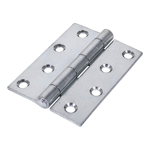 Strong Steel Plain Butt Hinges – Zinc Plated - 100 x 73