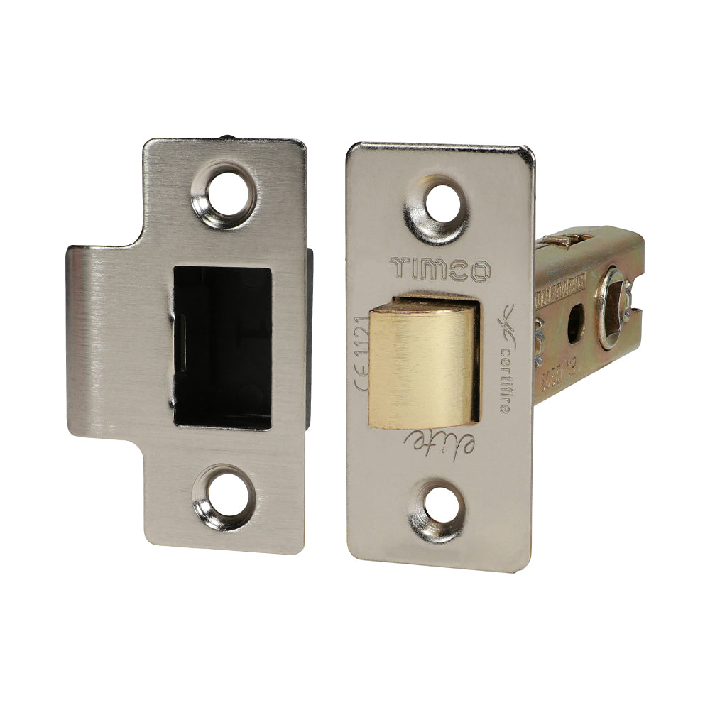 Tubular Latch – Satin Nickel (76mm case / 57mm backset)