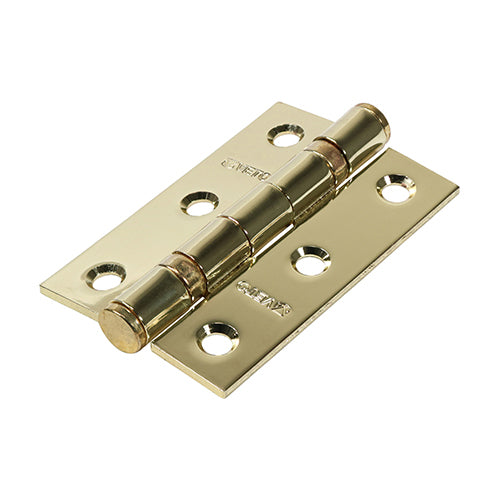 Twin Ball Bearing Butt Hinges – Steel - Electro Brass