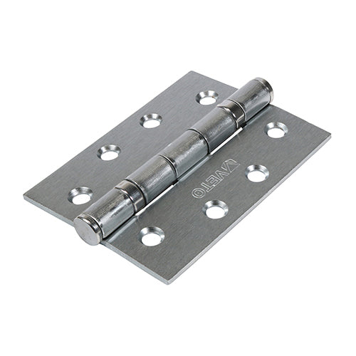 Twin Ball Bearing Butt Hinges – Steel - Satin Chrome - 102 x 76