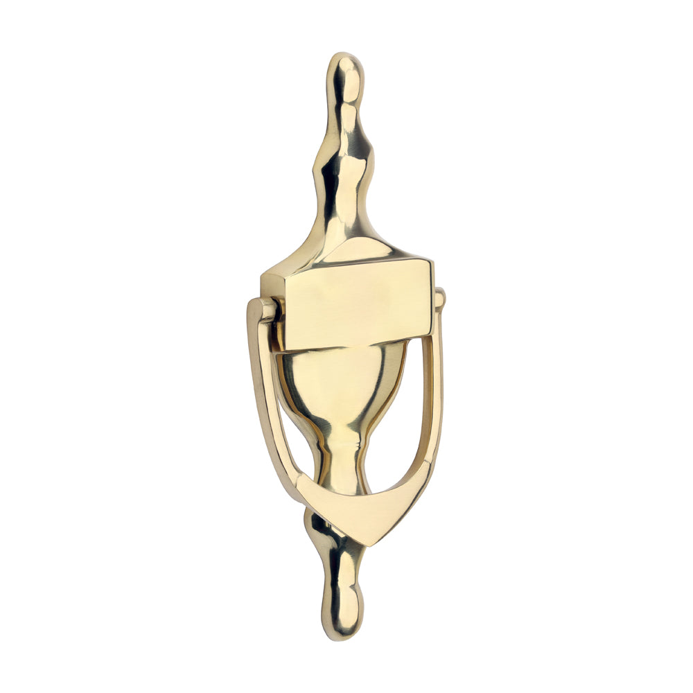 Urn Pattern Door Knocker – Polished Brass - 166 × 60