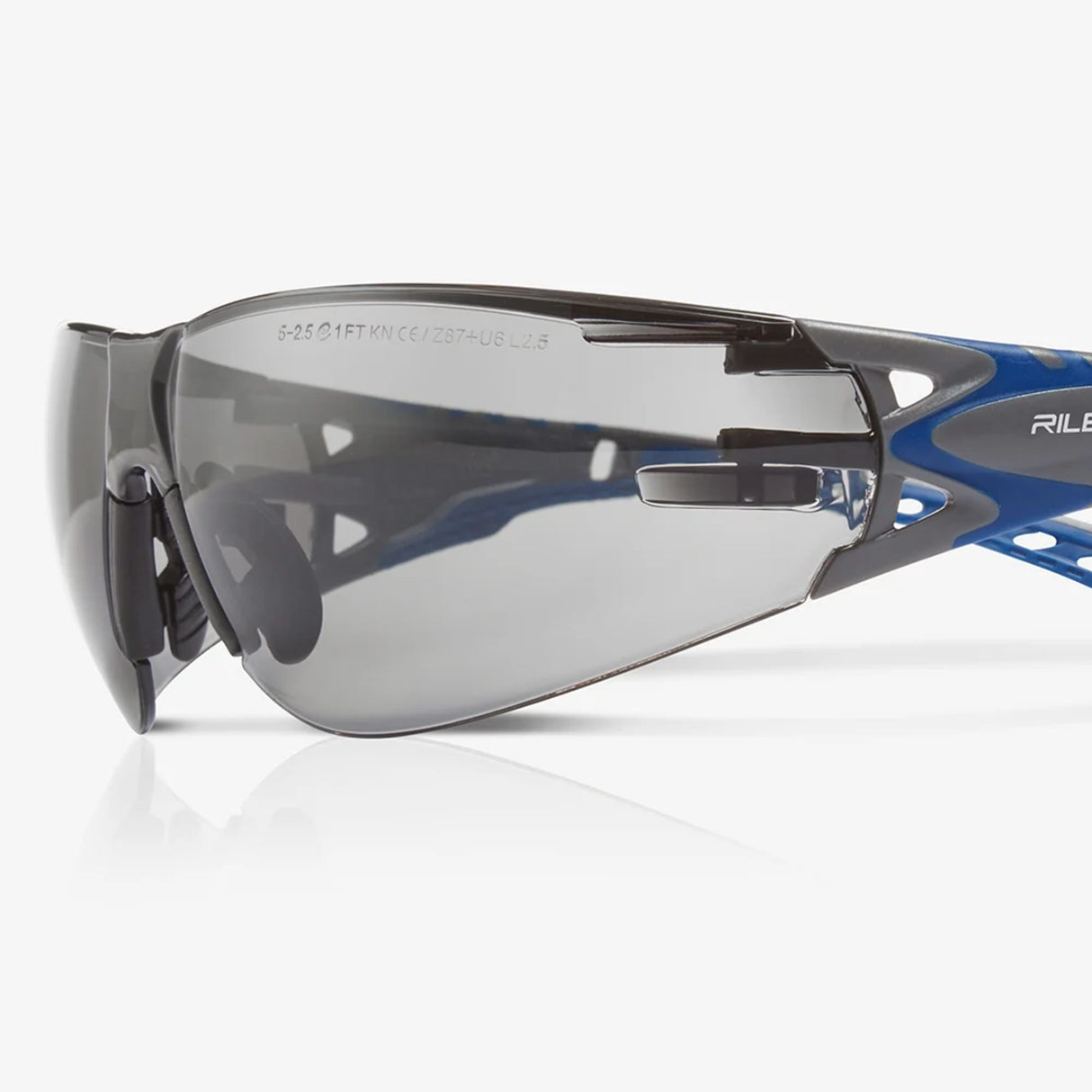 Riley Stream Evo Eco Safety Glasses – Grey Lens, Anti-Fog, Wrap-Around