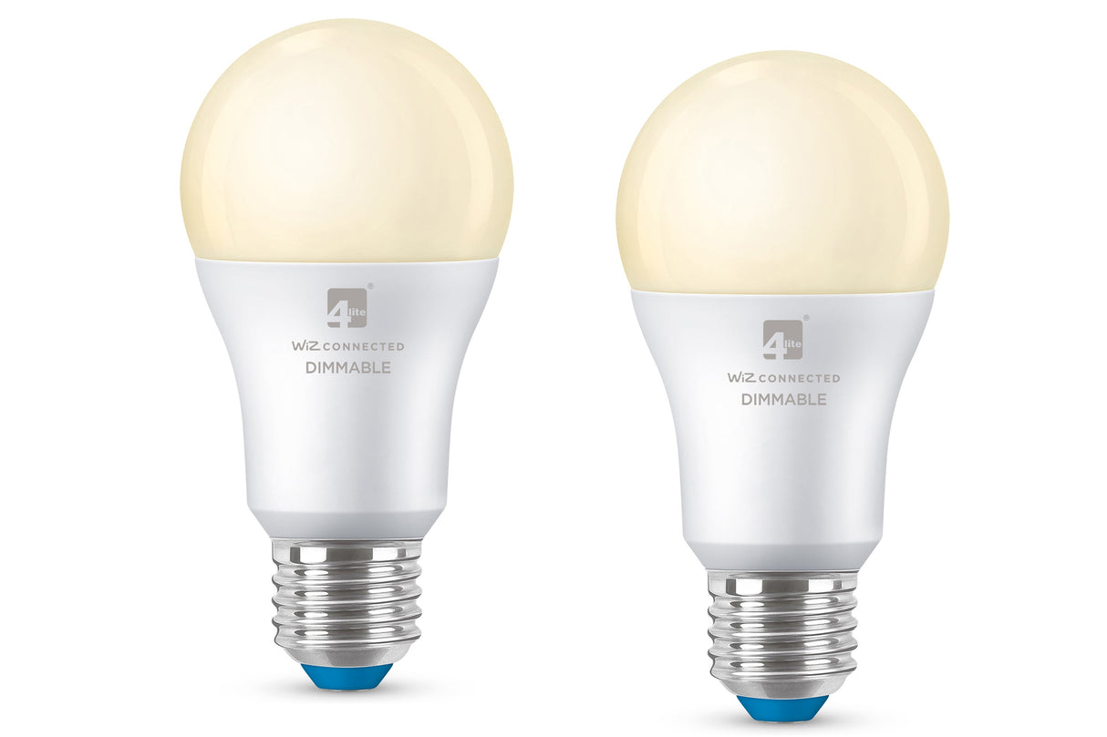 4lite WiZ Connected A60 Warm White WiFi LED Smart Bulb - E27 Large Screw