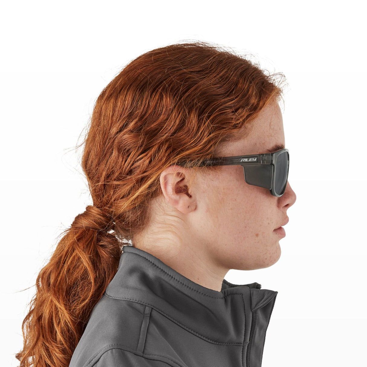 Riley Navigator X Safety Sunglasses – Polarised Lens, Smoked Frame, Anti-Fog/Anti-Scratch