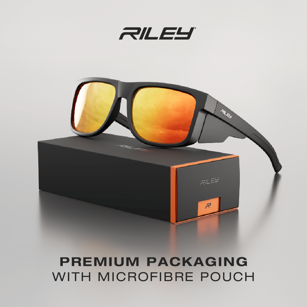 Riley Navigator Sunglasses – Red Mirror Revo, Anti-Scratch, UV Protection