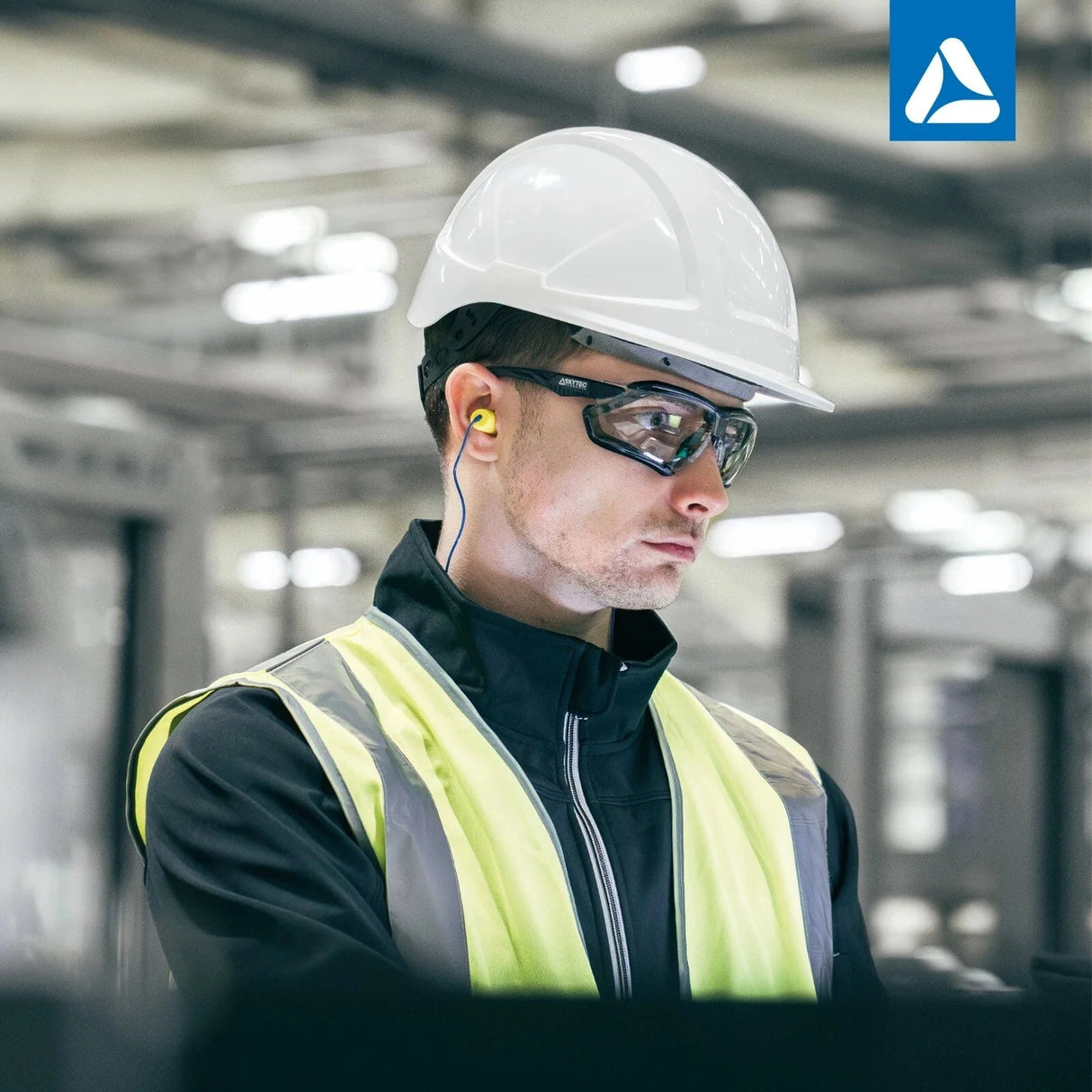 SKYTEC ELEMENTS EME21 Anti Scratch Anti Fog Sports Style Spoggles Safety Glasses & Protective Goggles Combination with Clear Lens