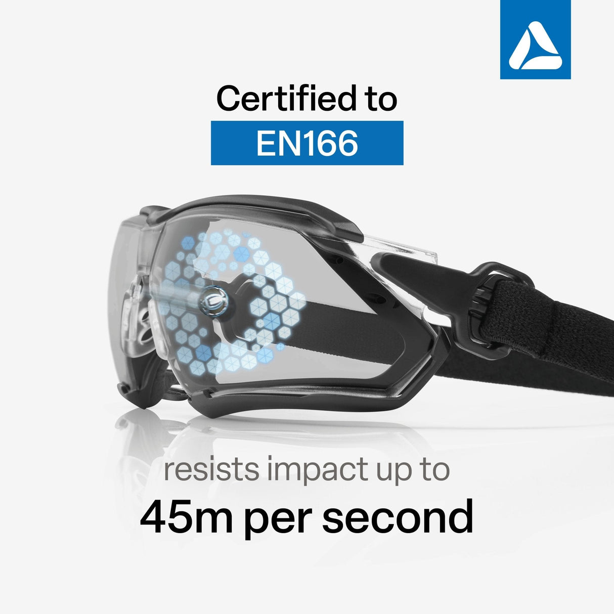 SKYTEC ELEMENTS EME21 Anti Scratch Anti Fog Sports Style Spoggles Safety Glasses & Protective Goggles Combination with Clear Lens