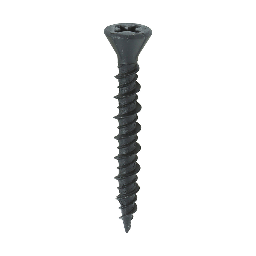 TIMCO Drywall Dense Board Screws – PH – Reduced Countersunk – High-Low Thread – Black