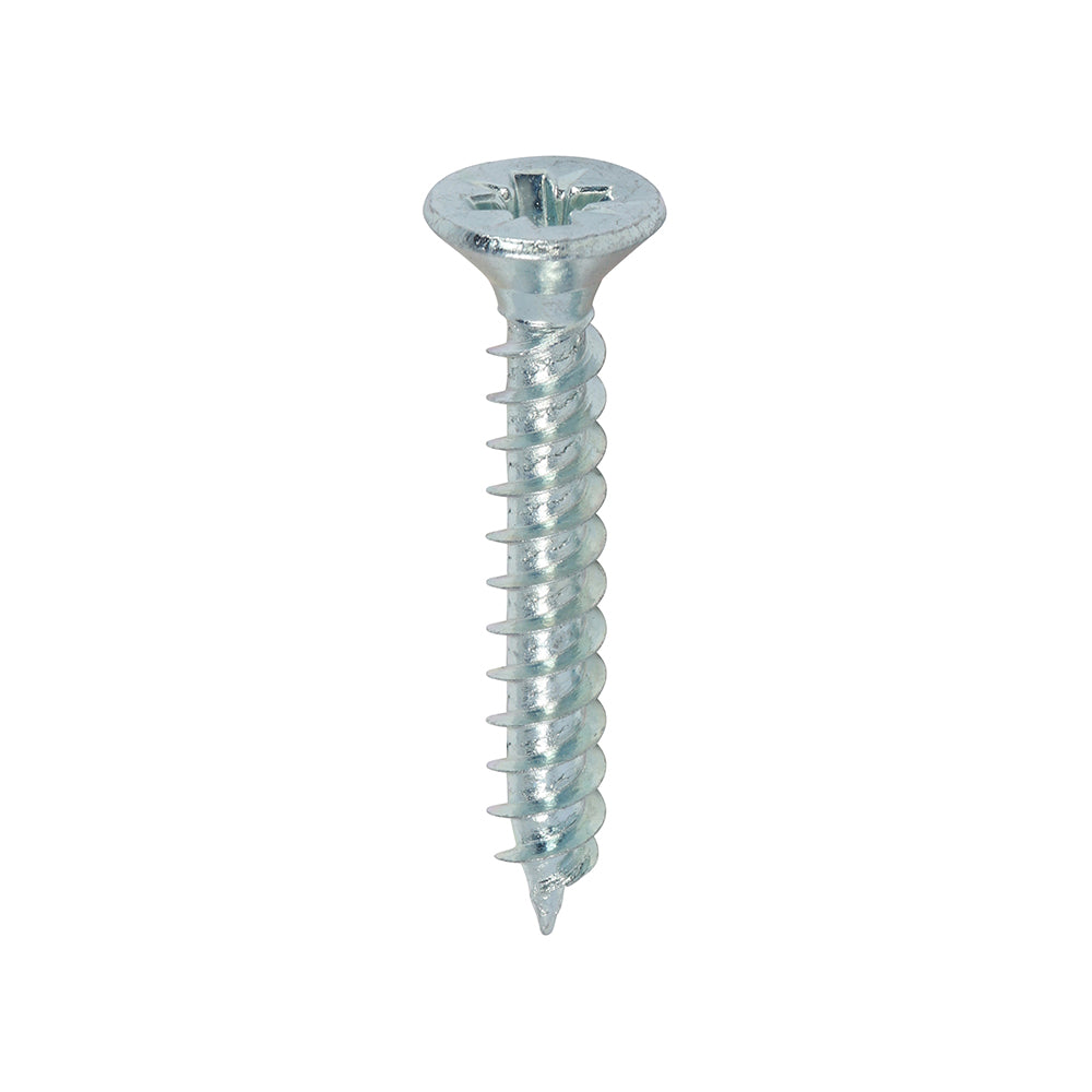 TIMCO Twin-Threaded Woodscrews – PZ – Double Countersunk – Zinc