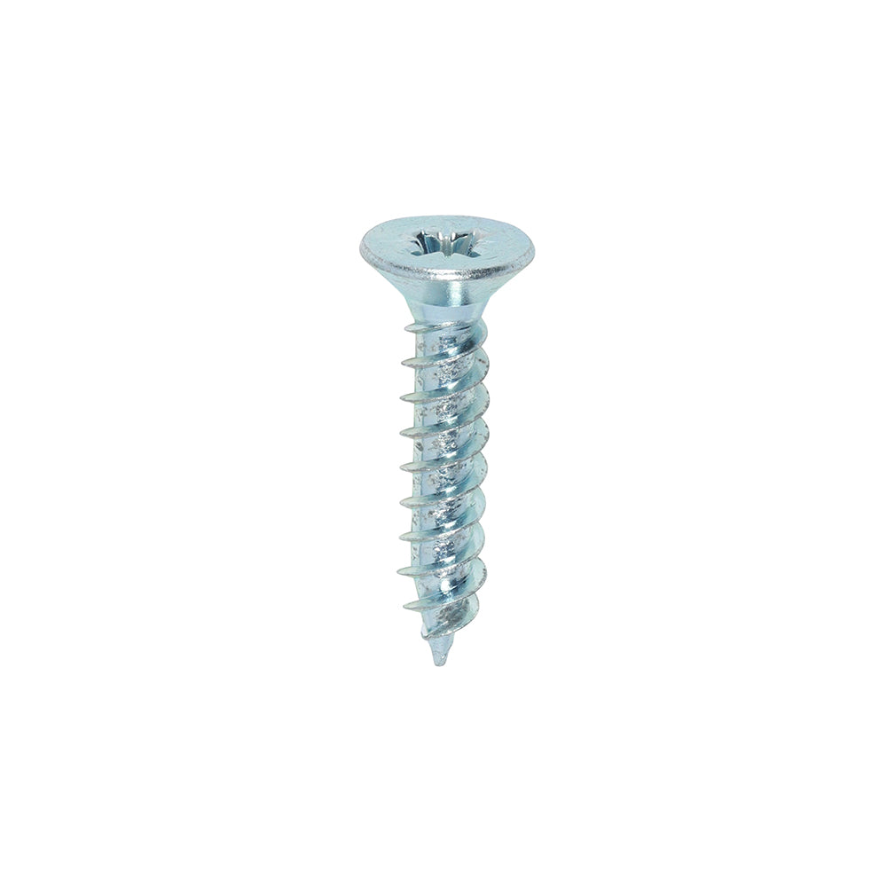 TIMCO Twin-Threaded Woodscrews – PZ – Double Countersunk – Zinc