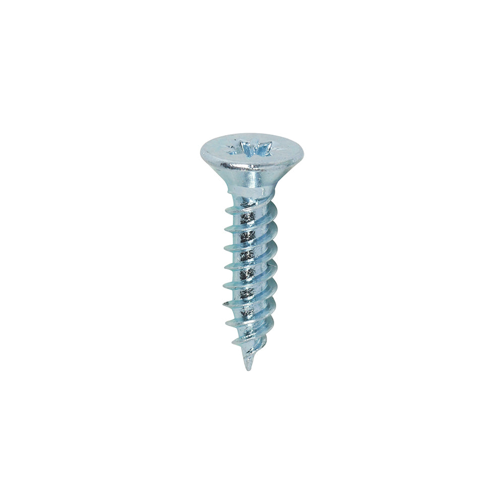 TIMCO Twin-Threaded Woodscrews – PZ – Double Countersunk – Zinc