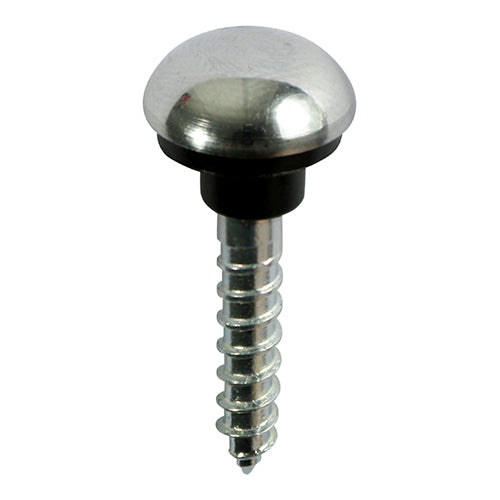 TIMCO Mirror Hanging Screws – Zinc – Chrome Dome