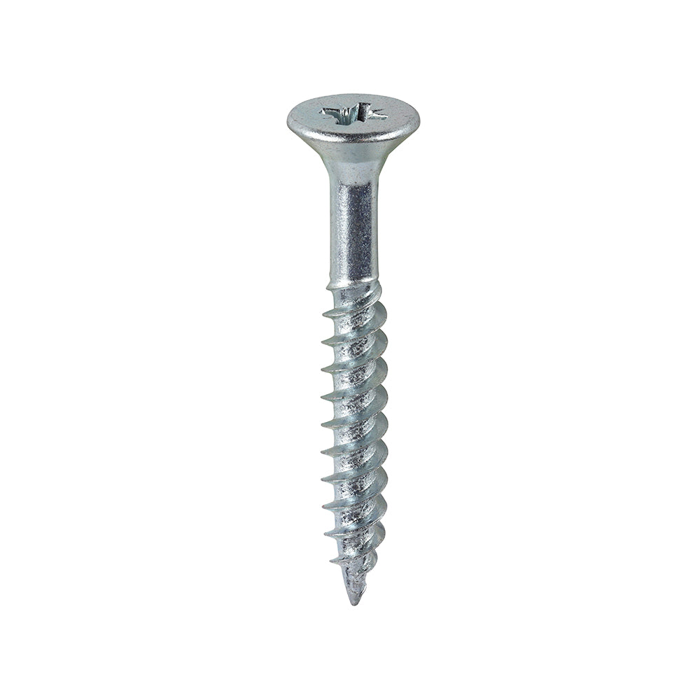 TIMCO Twin-Threaded Woodscrews – PZ – Double Countersunk – Zinc