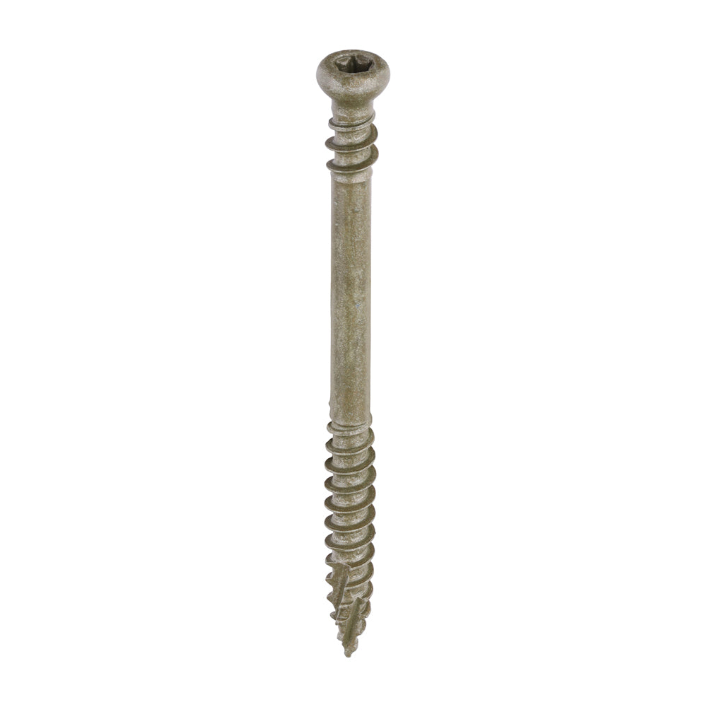 C2 Deck‑Fix – 4.5 × 60 mm Green TX Cylinder‑Head Screws (Twin‑Cut, 250‑Pack)