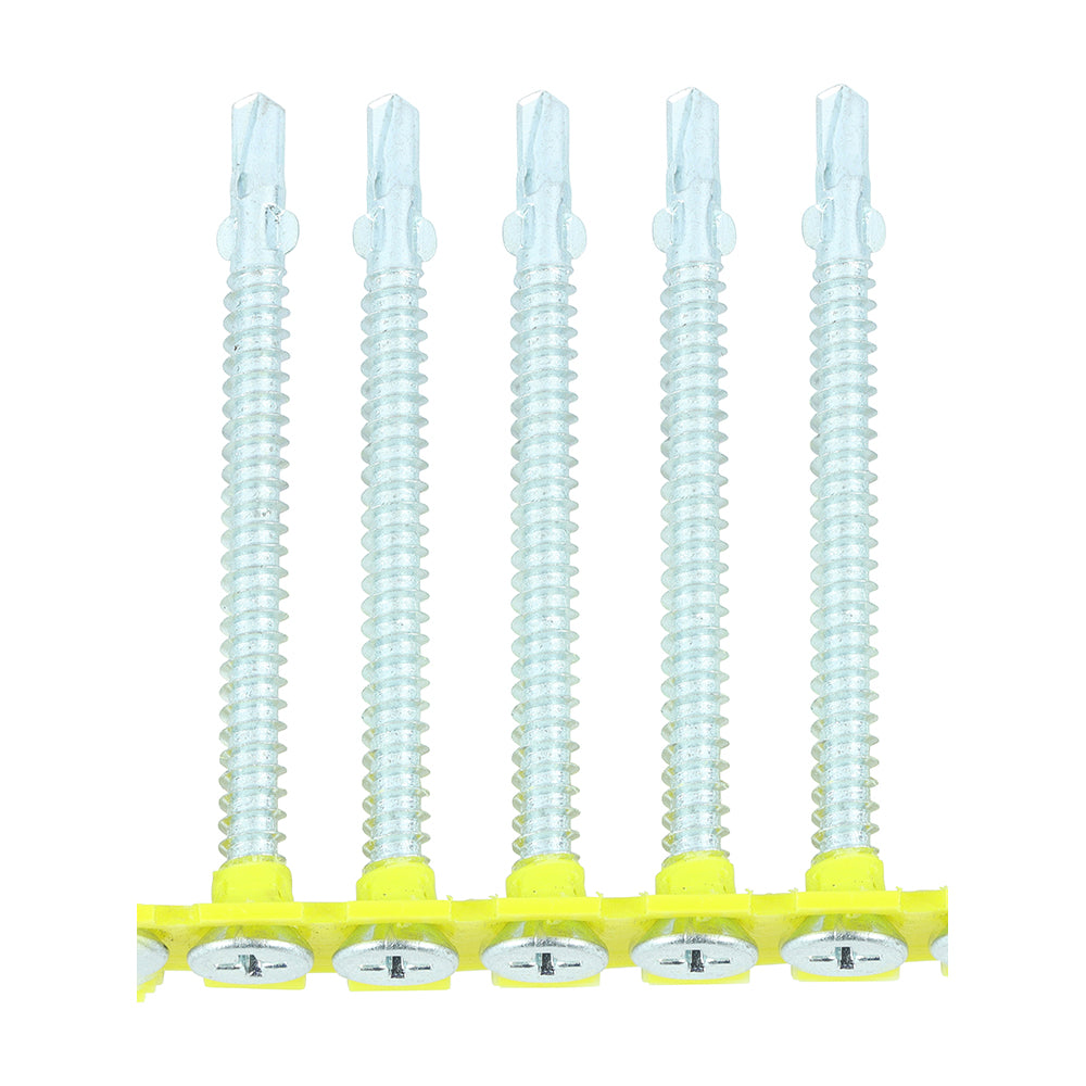 TIMCO Collated Timber to Light Section Screws – Countersunk – Wing-Tip – Self-Drilling – Zinc