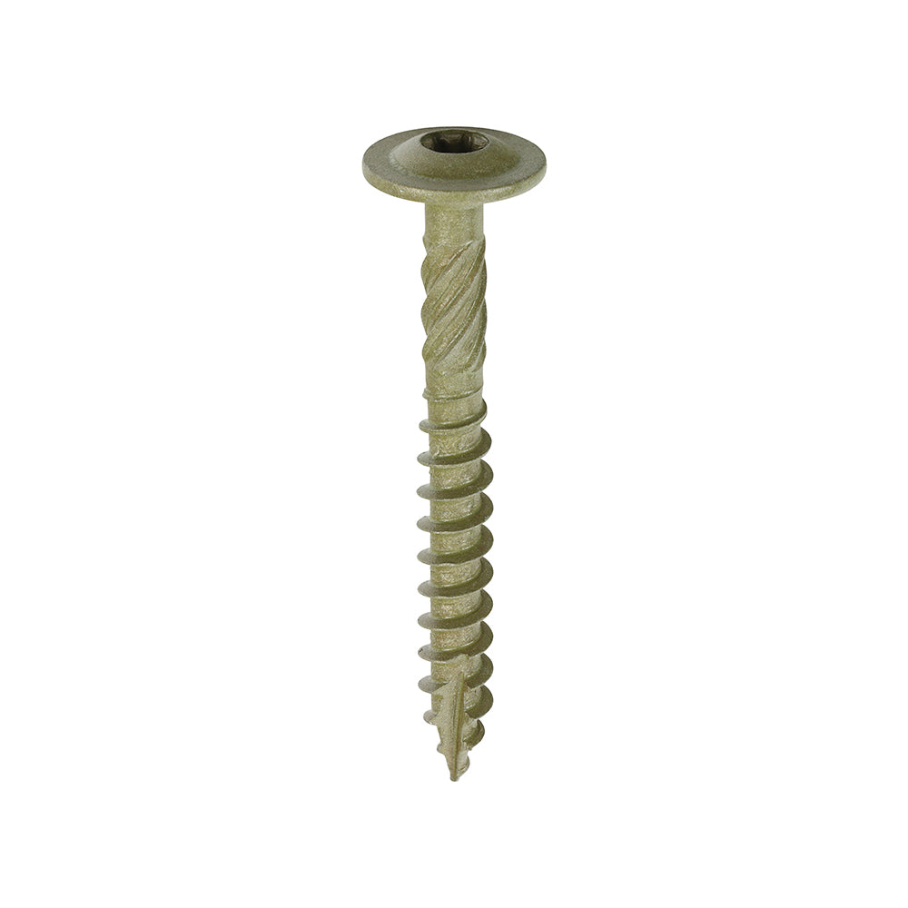 TIMCO Timber Frame Construction & Landscaping Screws – Wafer – Exterior – Green Organic