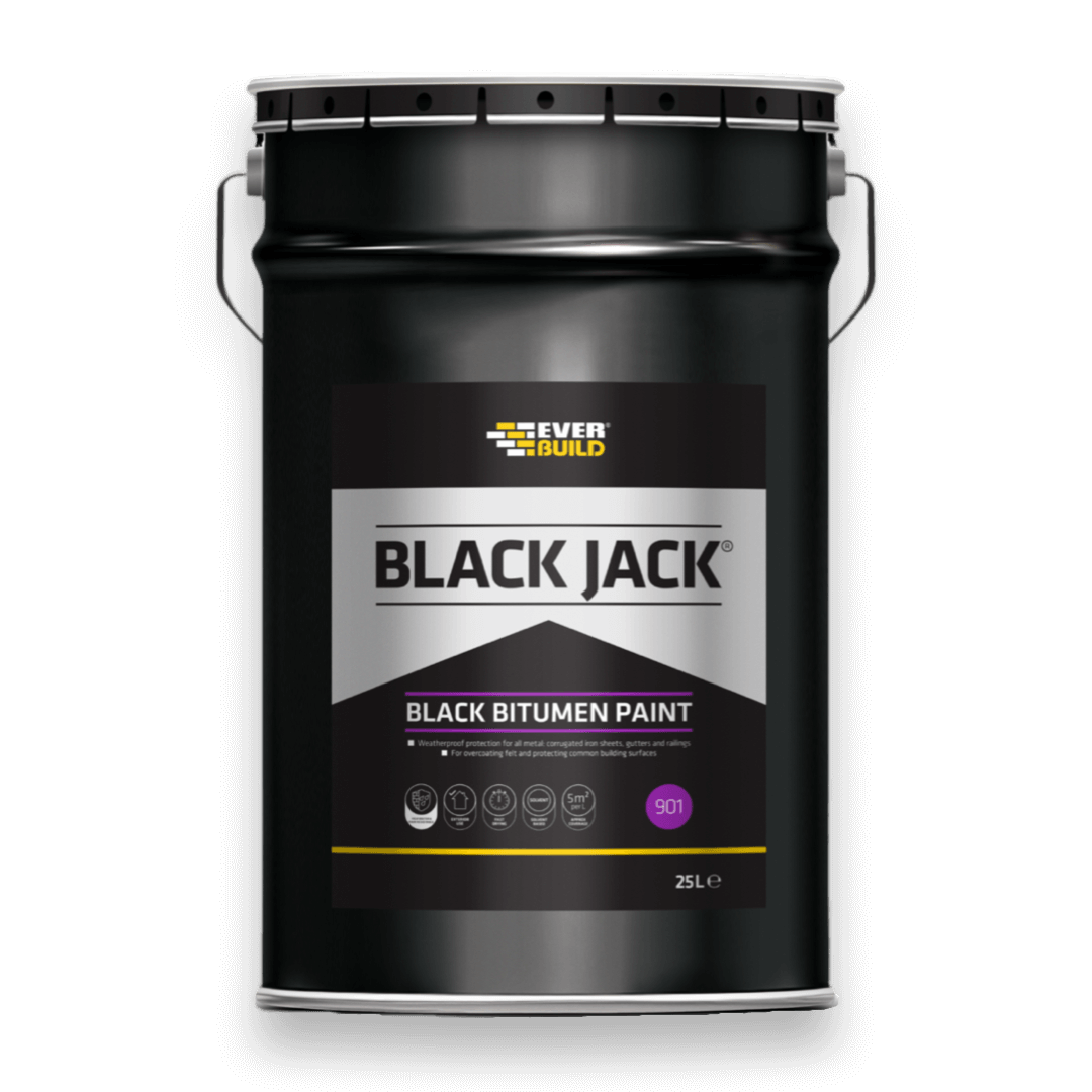 EVERBUILD® BLACK JACK® 901 Black Bitumen Paint – 25L